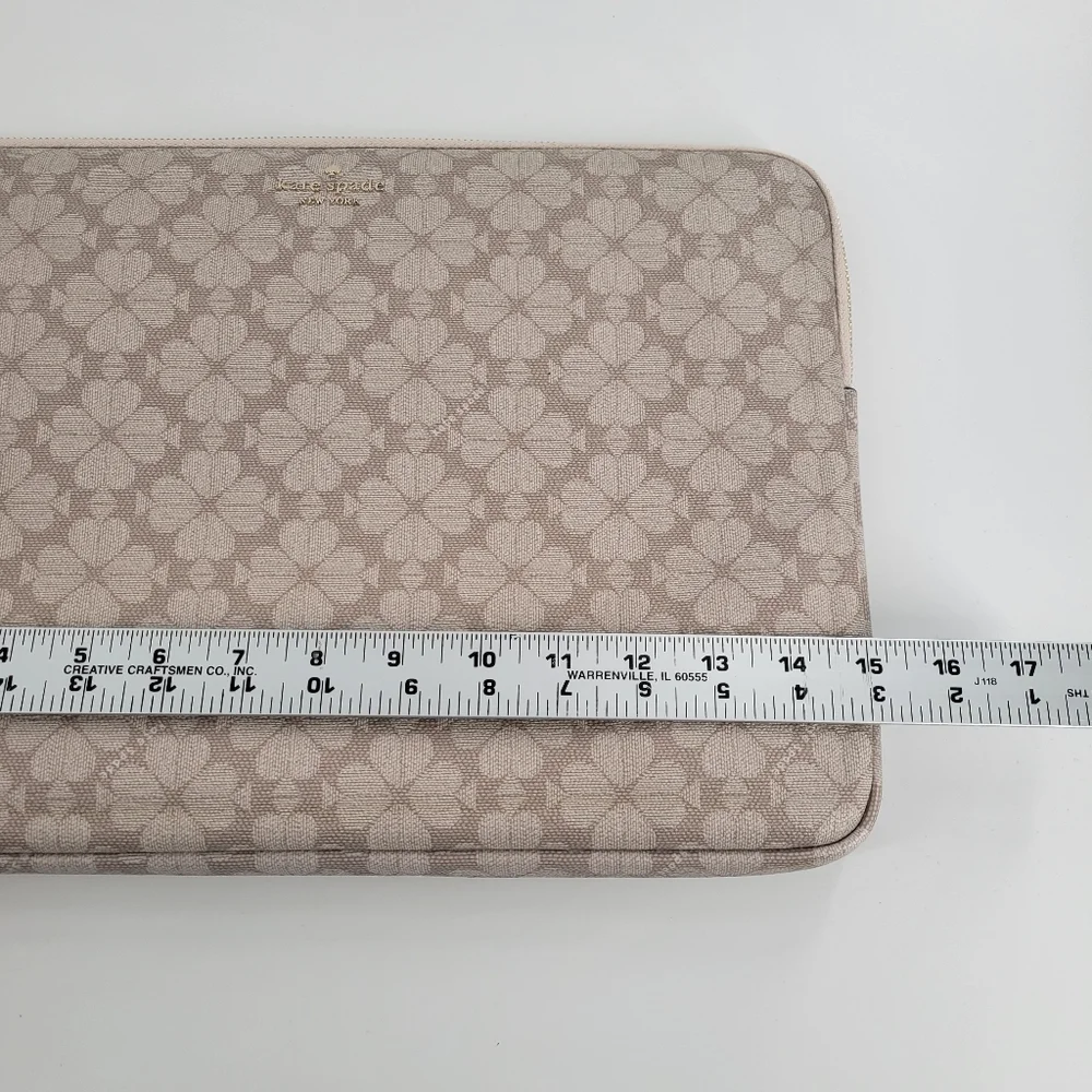 Kate Spade Beige Floral‎ Laptop Sleeve Case Cover New